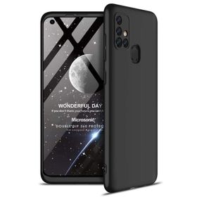 Microsonic Samsung Galaxy M31s Siyah Double Dip 360 Protective Cep Telefon Kılıfı
