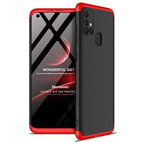 Microsonic Samsung Galaxy M31s Siyah Double Dip 360 Protective Cep Telefon Kılıfı
