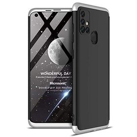 Microsonic Samsung Galaxy M31s Siyah Double Dip 360 Protective Cep Telefon Kılıfı