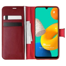 Microsonic Samsung Galaxy M32 4G Delux Leather Wallet Kılıf