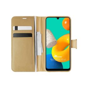 Microsonic Samsung Galaxy M32 4G Delux Leather Wallet Kılıf