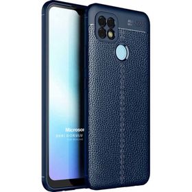 Microsonic Samsung Galaxy M32 4G Deri Dokulu Silikon Kılıf