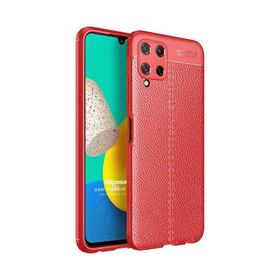 Microsonic Samsung Galaxy M32 4G Deri Dokulu Silikon Kılıf