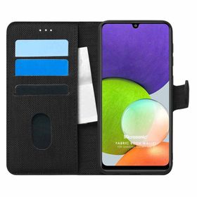 Microsonic Samsung Galaxy M32 4G Fabric Book Wallet Kılıf
