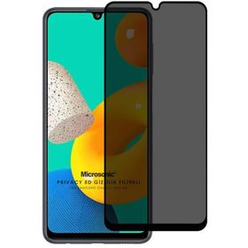 Microsonic Samsung Galaxy M32 4G Privacy 5D Gizlilik Filtreli Siyah Cam Ekran Koruyucu
