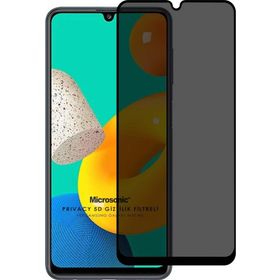 Microsonic Samsung Galaxy M32 4G Privacy 5D Gizlilik Filtreli Siyah Cam Ekran Koruyucu