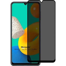 Microsonic Samsung Galaxy M32 4G Privacy 5D Gizlilik Filtreli Siyah Cam Ekran Koruyucu
