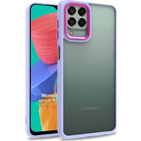 Microsonic Samsung Galaxy M33 Bright Planet Lila Kılıf