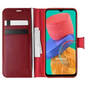 Microsonic Samsung Galaxy M33 Delux Leather Wallet Kılıf