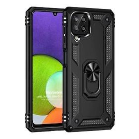 Microsonic Samsung Galaxy M33 Military Ring Holder Siyah Kılıf