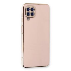 Microsonic Samsung Galaxy M33 Olive Plated Pembe Cep Telefonu Kılıfı