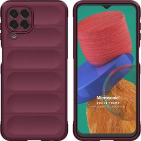 Microsonic Samsung Galaxy M33 Oslo Prime Bordo Cep Telefonu Kılıfı