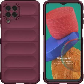 Microsonic Samsung Galaxy M33 Oslo Prime Bordo Cep Telefonu Kılıfı