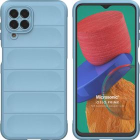 Microsonic Samsung Galaxy M33 Oslo Prime Mavi Cep Telefonu Kılıfı