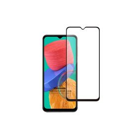 Microsonic Samsung Galaxy M33 Tam Kaplayan Temperli Siyah Cam Ekran Koruyucu