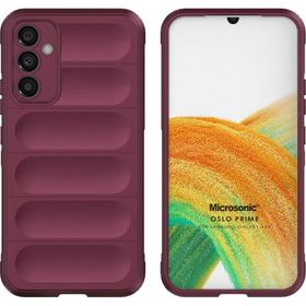 Microsonic Samsung Galaxy M34 5G Oslo Prime Bordo Kılıf