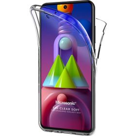 Microsonic Samsung Galaxy M51 6 Tarafı Tam Full Koruma 360 Clear Soft Şeffaf Cep Telefonu Kılıfı