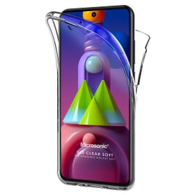 Microsonic Samsung Galaxy M51 6 Tarafı Tam Full Koruma 360 Clear Soft Şeffaf Cep Telefonu Kılıfı