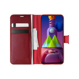 Microsonic Samsung Galaxy M51 Delux Leather Wallet Kılıf