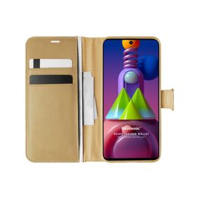 Microsonic Samsung Galaxy M51 Delux Leather Wallet Kılıf