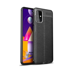 Microsonic Samsung Galaxy M51 Deri Dokulu Silikon Kılıf