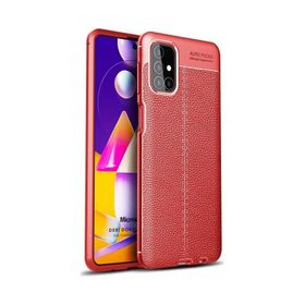 Microsonic Samsung Galaxy M51 Deri Dokulu Silikon Kılıf