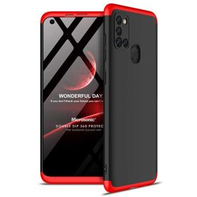 Microsonic Samsung Galaxy M51 Double Dip 360 Protective Siyah Kırmızı Kılıf