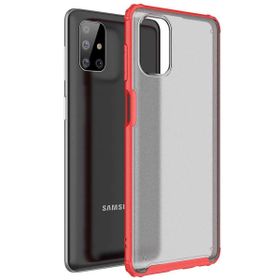 Microsonic Samsung Galaxy M51 Frosted Frame Kırmızı Kılıf
