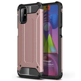 Microsonic Samsung Galaxy M51 Rugged Armor Kırmızı Kılıf