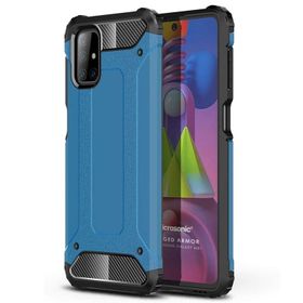 Microsonic Samsung Galaxy M51 Rugged Armor Kırmızı Kılıf