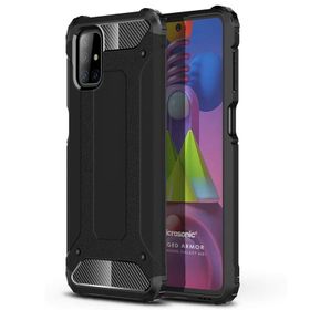 Microsonic Samsung Galaxy M51 Rugged Armor Kırmızı Kılıf