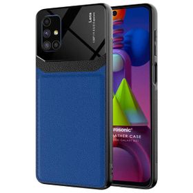 Microsonic Samsung Galaxy M51 Uniq Leather Lacivert Kılıf