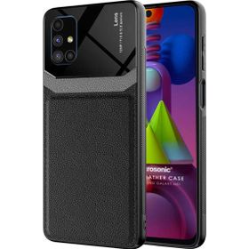 Microsonic Samsung Galaxy M51 Uniq Leather Siyah Kılıf