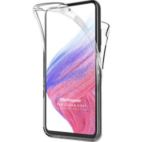 Microsonic Samsung Galaxy M52 6 Tarafı Tam Full Koruma 360 Clear Soft Şeffaf Kılıf
