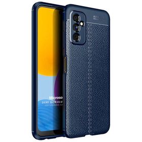 Microsonic Samsung Galaxy M52 Deri Dokulu Silikon Kılıf