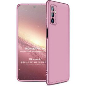 Microsonic Samsung Galaxy M52 Double Dip 360 Protective Rose Gold Kılıf