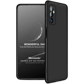 Microsonic Samsung Galaxy M52 Double Dip 360 Protective Siyah Kılıf