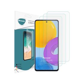 Microsonic Samsung Galaxy M52 Screen Protector Nano Glass 3 Adet Cam Ekran Koruyucu