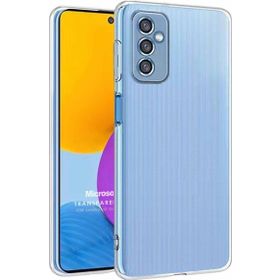 Microsonic Samsung Galaxy M52 Transparent Soft Beyaz Kılıf