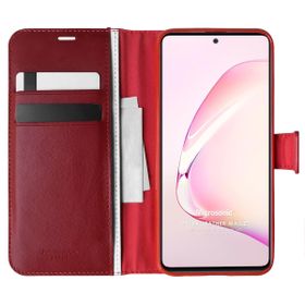 Microsonic Samsung Galaxy Note 10 Lite Delux Leather Wallet Kırmızı Kılıf