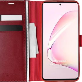 Microsonic Samsung Galaxy Note 10 Lite Delux Leather Wallet Kırmızı Kılıf