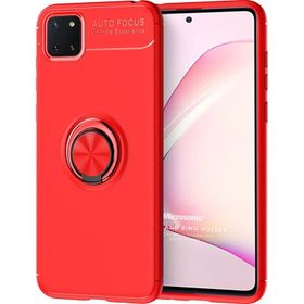 Microsonic Samsung Galaxy Note 10 Lite Kickstand Ring Holder Kırmızı Kılıf