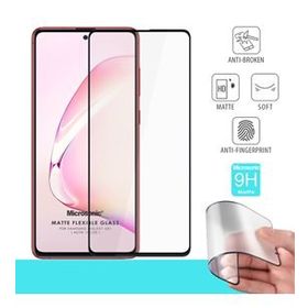 Microsonic Samsung Galaxy Note 10 Lite Seramik Matte Flexible Siyah Ekran Koruyucu