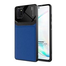 Microsonic Samsung Galaxy Note 10 Lite Uniq Leather Lacivert Kılıf