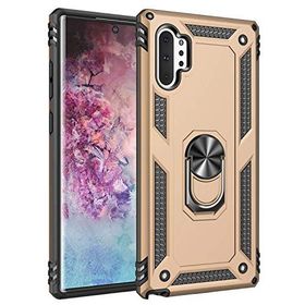 Microsonic Samsung Galaxy Note 10 Plus Military Ring Holder Gold Kılıf