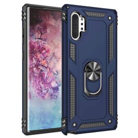 Microsonic Samsung Galaxy Note 10 Plus Military Ring Holder Lacivert Kılıf