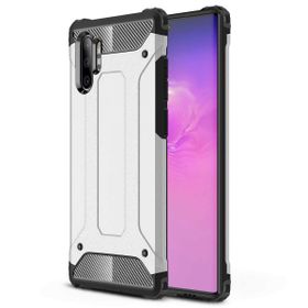 Microsonic Samsung Galaxy Note 10 Plus Rugged Armor Gümüş Cep Telefonu Kılıf