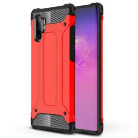 Microsonic Samsung Galaxy Note 10 Plus Uyumlu Rugged Armor Kırmızı Kılıf