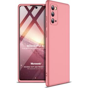 Microsonic Samsung Galaxy Note 20 Double Dip 360 Protective Rose Gold Cep Telefonu Kılıf