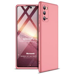 Microsonic Samsung Galaxy Note 20 Double Dip 360 Protective Rose Gold Cep Telefonu Kılıf